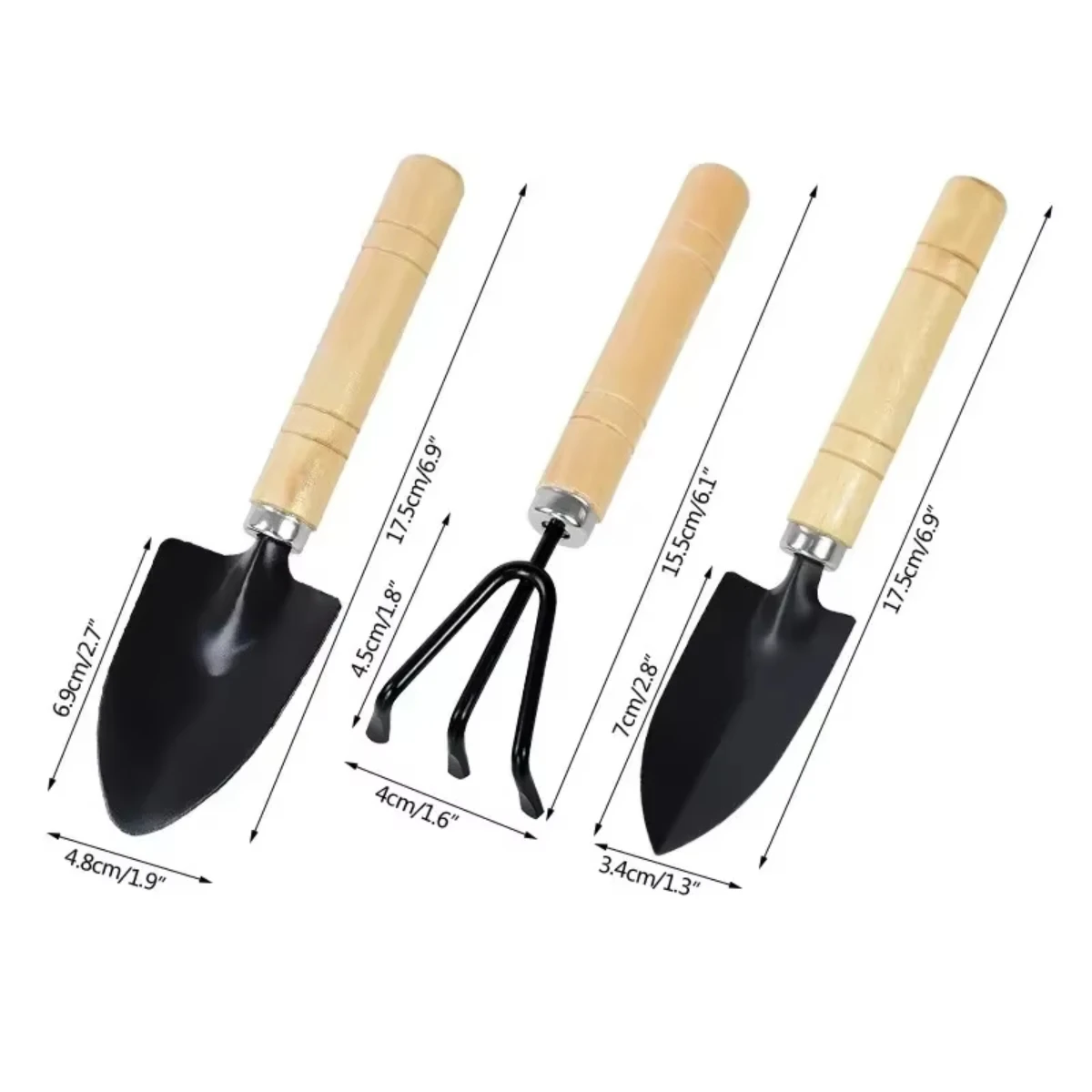 3Pcs/Set Mini Garden Tool Set  - огляд і ціна Gardening Tools Vegetables